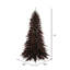 Black Fir With Orange Lights Lighted Artificial Fir Christmas Tree-33855220