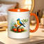 1pc with Bluebird& Apple Tree Branch Design Ceramic Coffee Mug Coffee Cup Tea Mug Halloween Gift Reusable for Reading ideal for reading breaks can hold Tea Milk.