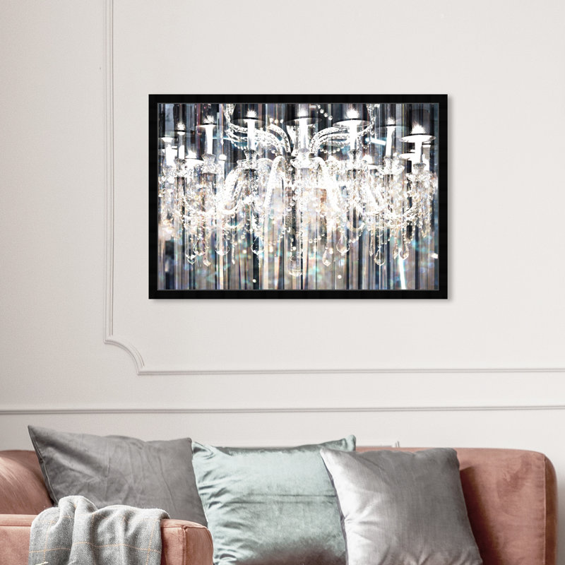 Lustre de douche Diamond-reproduction de photo sur papier encadrée, H 25,5 po x l 37,5 po x P 0,5 po