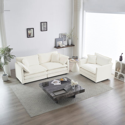 Canapé modulaire en chenille