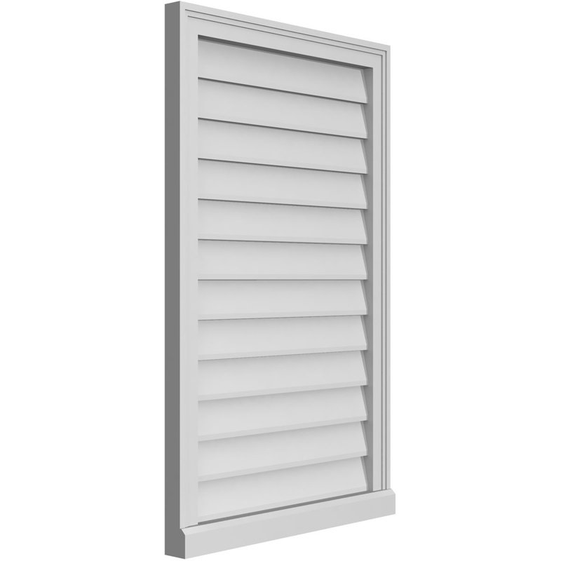Cadre de seuil Brickmould, brun clair apprêté, H 38 po x l 24 po x P 2 po