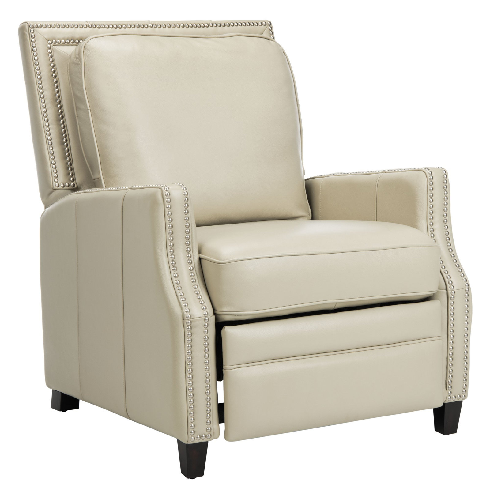 Lavanda Recliner, Cream Genuine Leather