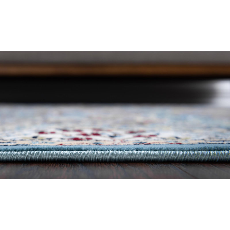 Tapis bleu Jackson Jackson, Tapis de couloir 2 pi 11 po x 13 pi 1 po, Blue