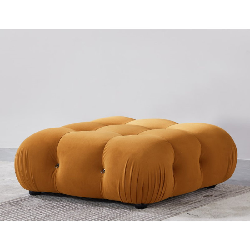 Repose-pieds Damion, Velours jaune