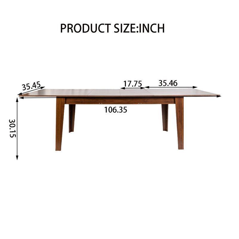 106 In Large Extendable Diningtable