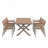 Outdoor Dining Set, Including Six Chairs And A Table That Extends From 62.9 To 82.6-1117411917