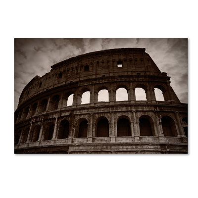 Art mural sur toile tendue - «Colosseum» de Stefan Nielsen pour décoration de salon, de chambre à coucher ou de bureau - 16 x 24