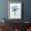 «Striking Blue Iris I», peinture sur toile encadrée-549175428