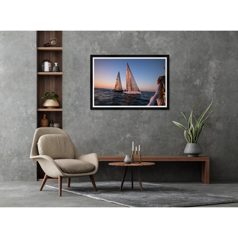 Sailing By The City V Print by Tim Klein