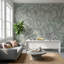 Papier peint organique abstrait gris-2072154676-2072154675