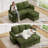 81" Convertible L Shaped Couch Sofa Sleeper With Reversible Chaise With Storage And Side Pockets-649564526