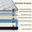 Matelas hybride à ressorts ensachés avec mousse à mémoire de forme certifiée Certipur-US-1514715612-1514715613