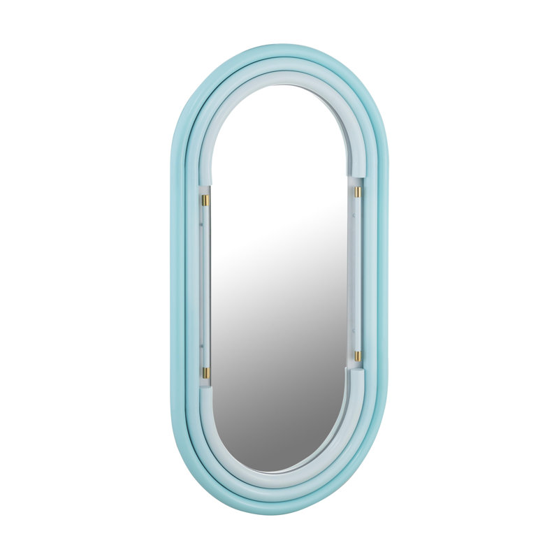 Glorius Neon Wall Mirror, Blue