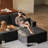 L-Shaped Modular Sectional Couch, Cloud U-Shaped Sectional Sofa with Wide Armrest-1889001247