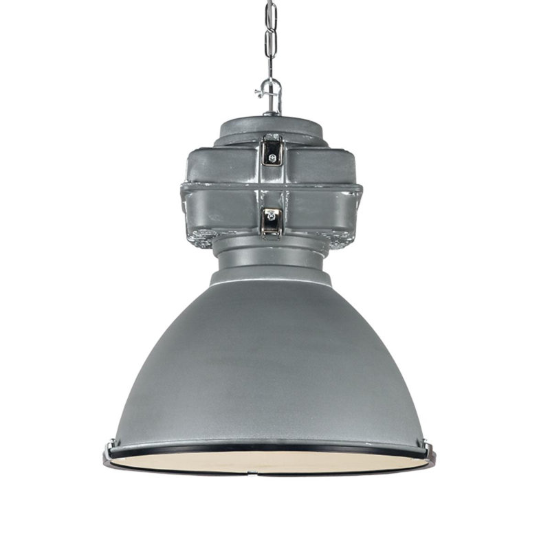 Bellville 1 - Light Grey Dome Pendant