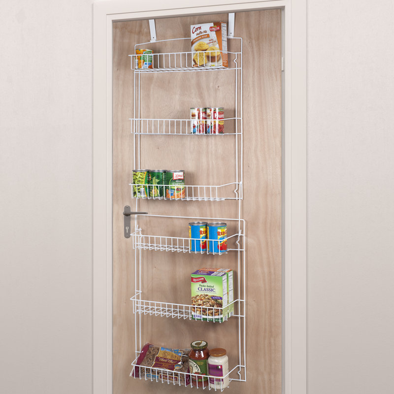 6-Tier Over the Door Organizer - Adjustable Pantry Rack for Kitchen Storage and Organization