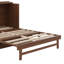 Grand lit escamotable, armoire-lit en bois de pin avec centrale électrique et panneau de décoration en rotin-113029308