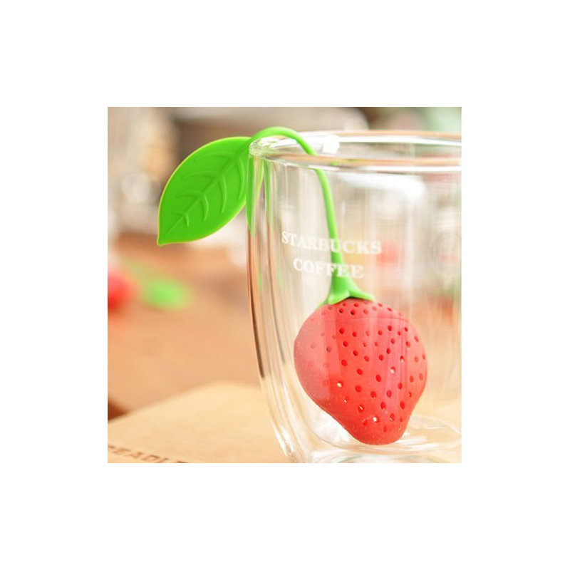 Infuseur de thé en silicone vandue corporation fraise