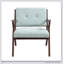 Chaise d'appoint Mid-Century moderne avec coussins moelleux, accoudoirs inclinés et structure en bois massif robuste - parfaite pour un salon confortable, une chambre à coucher ou un siège de bureau