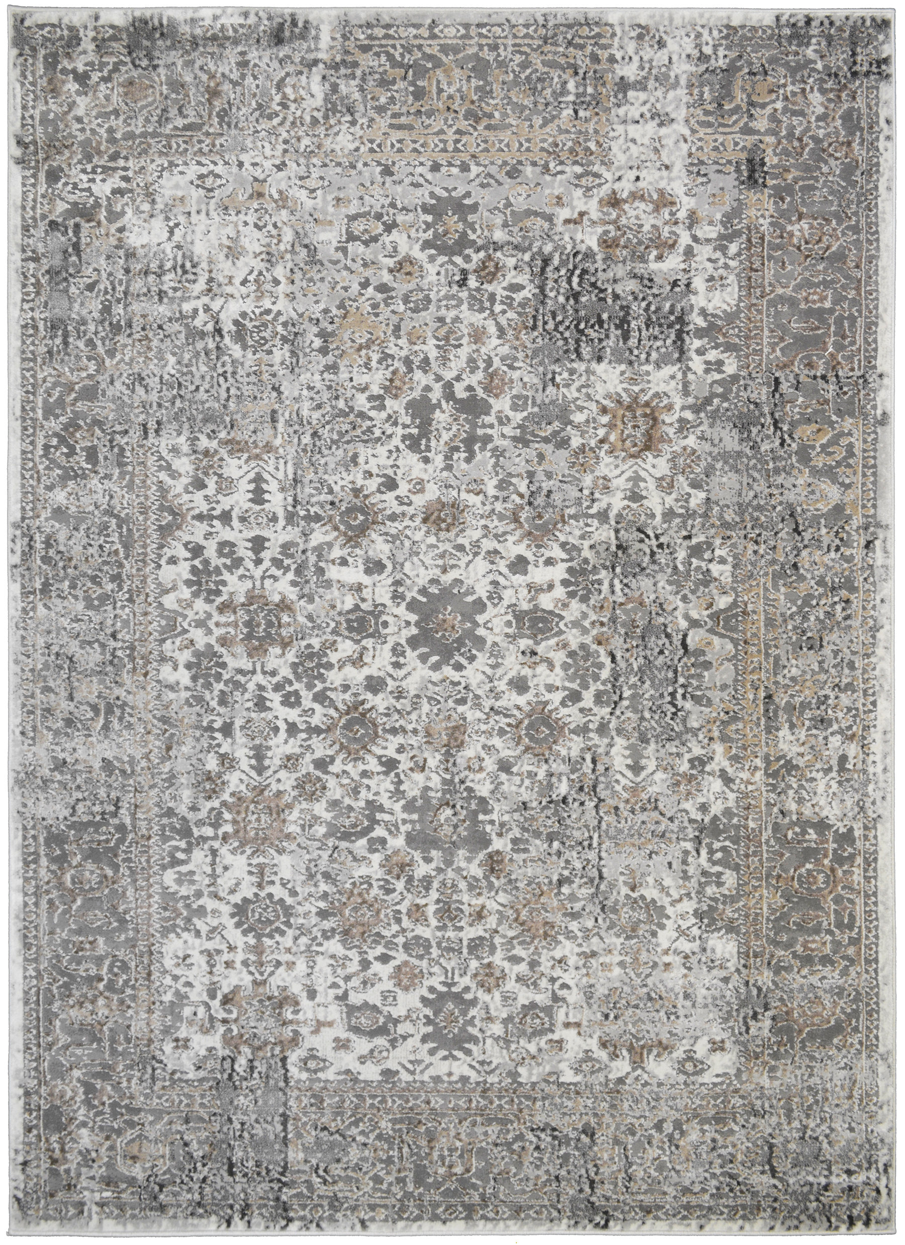 Darby Rug Darby Home Co Everest Fina Gray Traditional Oriental Area Rug | Wayfair