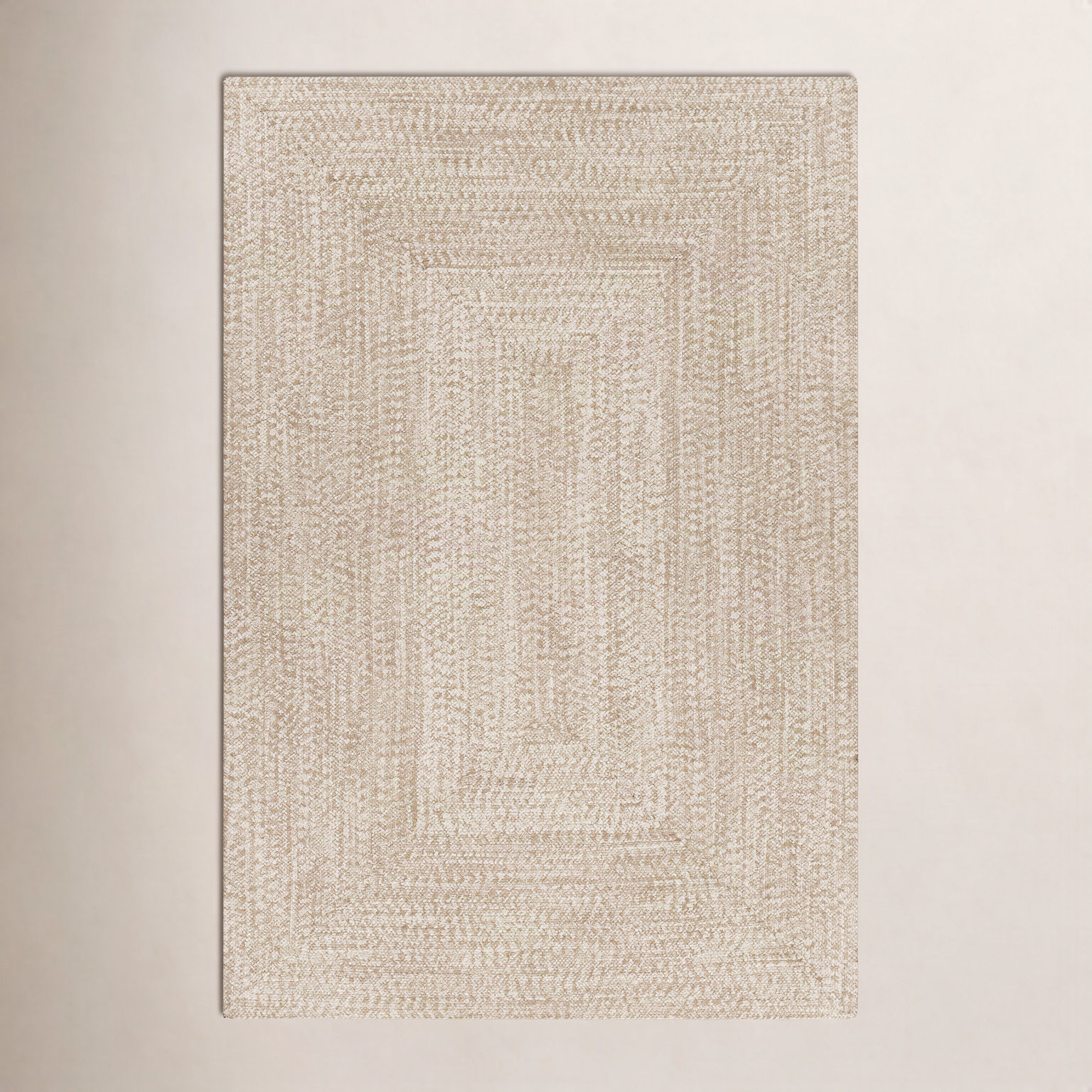 Leroux Beige Outdoor Rug, Rectangle 2' x 3'