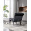 Chaise de salon en velours sans accoudoirs-118445415