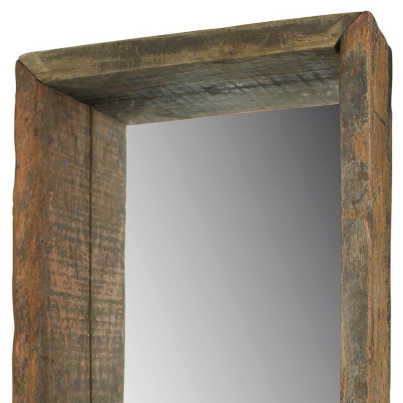 Miroir suspendu naturel pleine grandeur, 30 po x 12 po