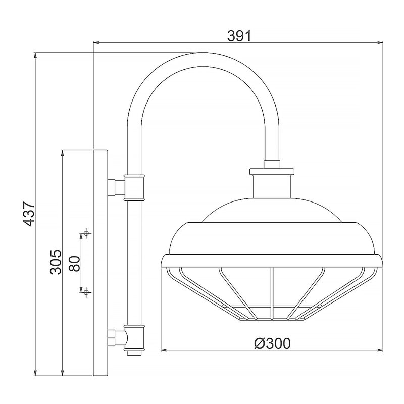 Uriah Glass Flush Mounted Sconce