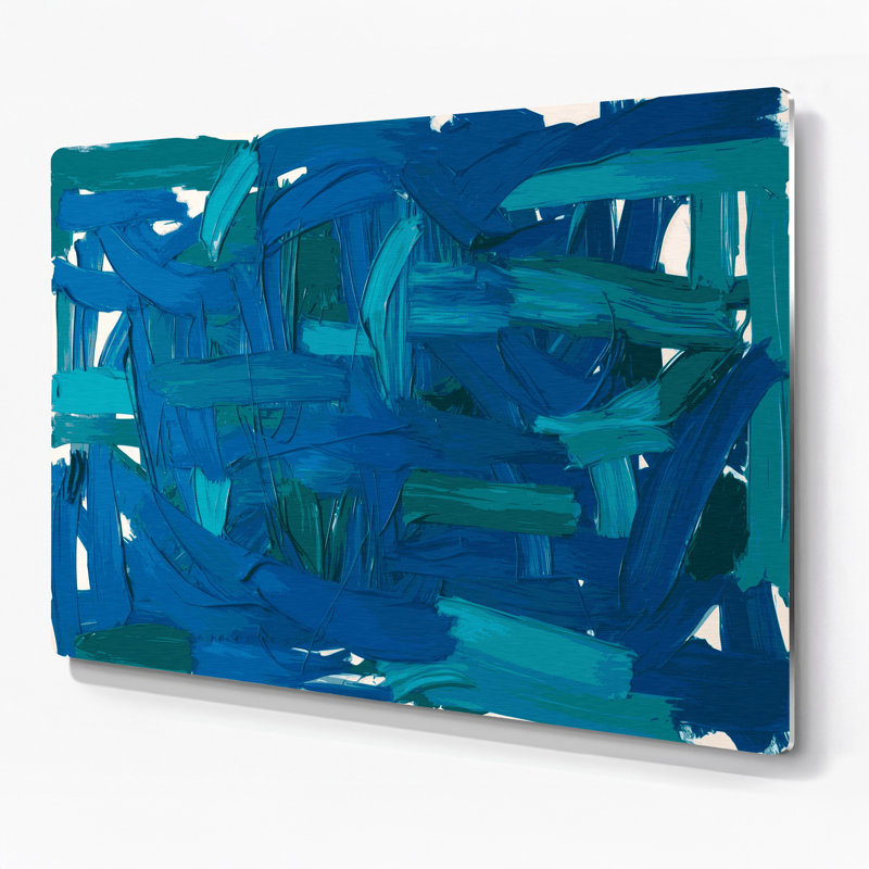 Art mural en métal Neo Expressionism 47, H 132 po x l 168 po x P 0,05 po