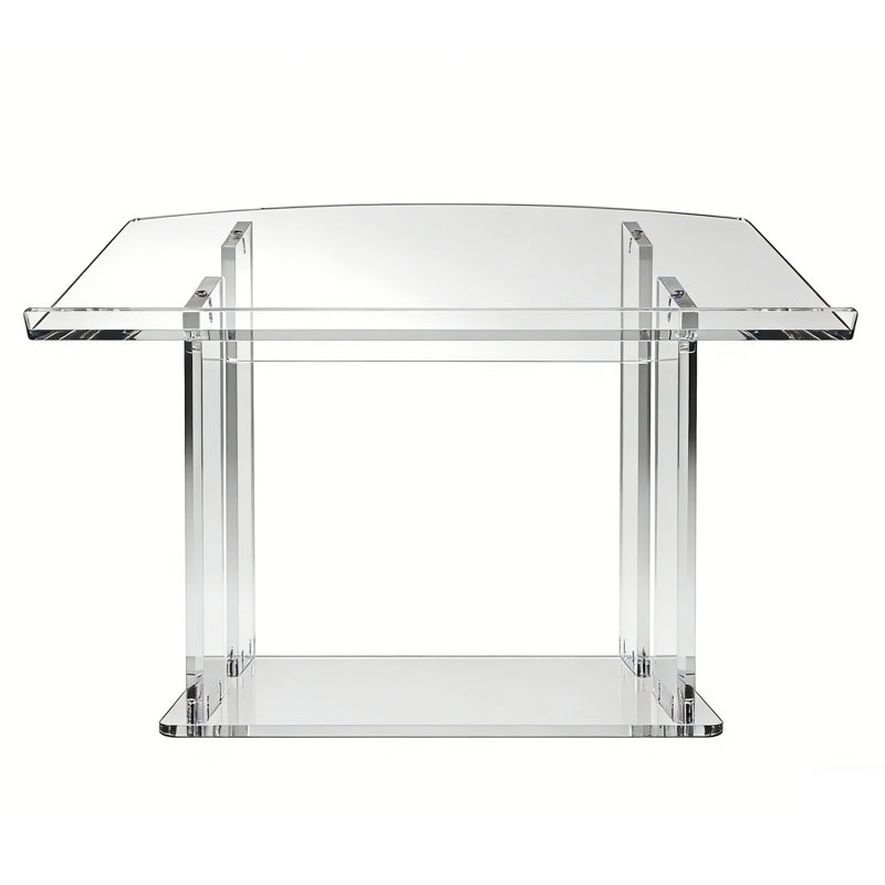  Podium,Tablemount Clear Ghost Acrylic 27"x 13.7" x 19.5" 1803-6 Easy Assembly Required