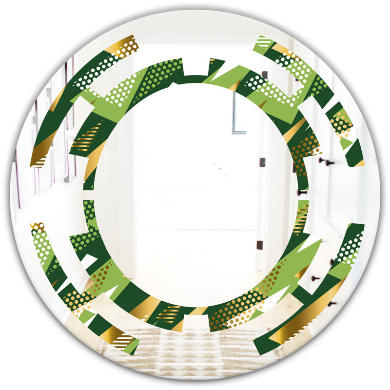 Miroir mural Traditional, H 23,6 po x l 23,6 po, Espace triangulaire I