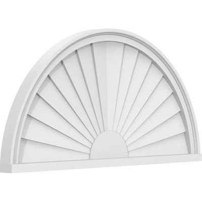 Demi-cercle à fronton en PVC de qualité architecturale Sunburst