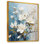 «White and Gold Magnolia Petal Serenity III» sur toile imprimée