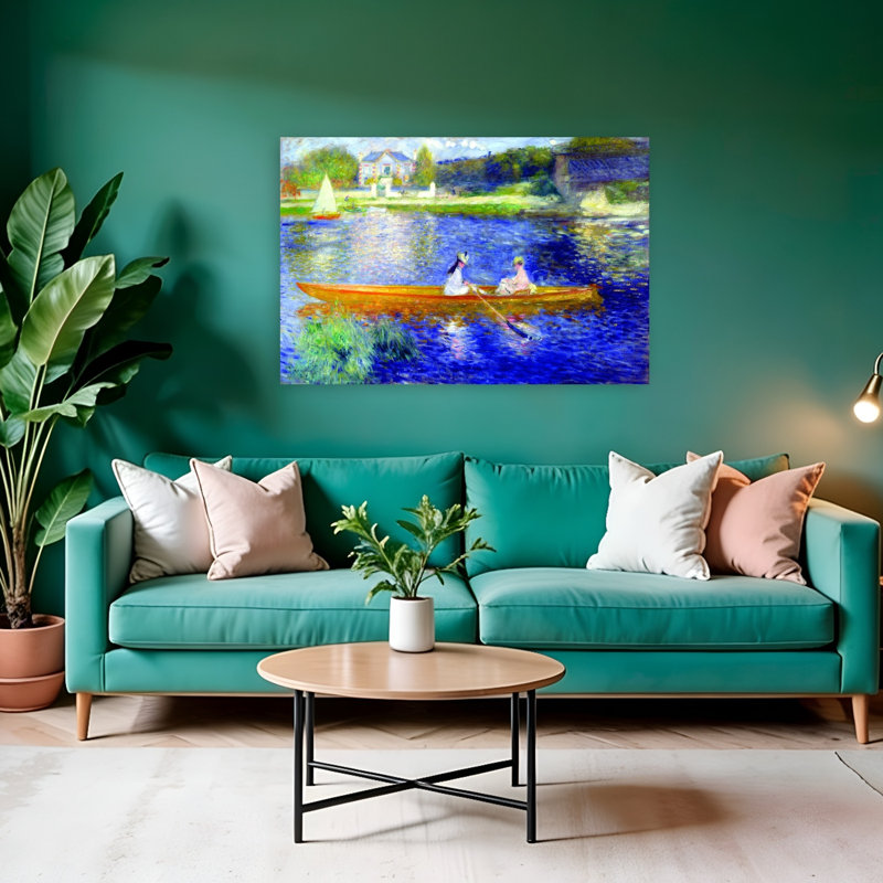 «La seine à Asnières», impression d'art classique, H 32 po x l 48 po