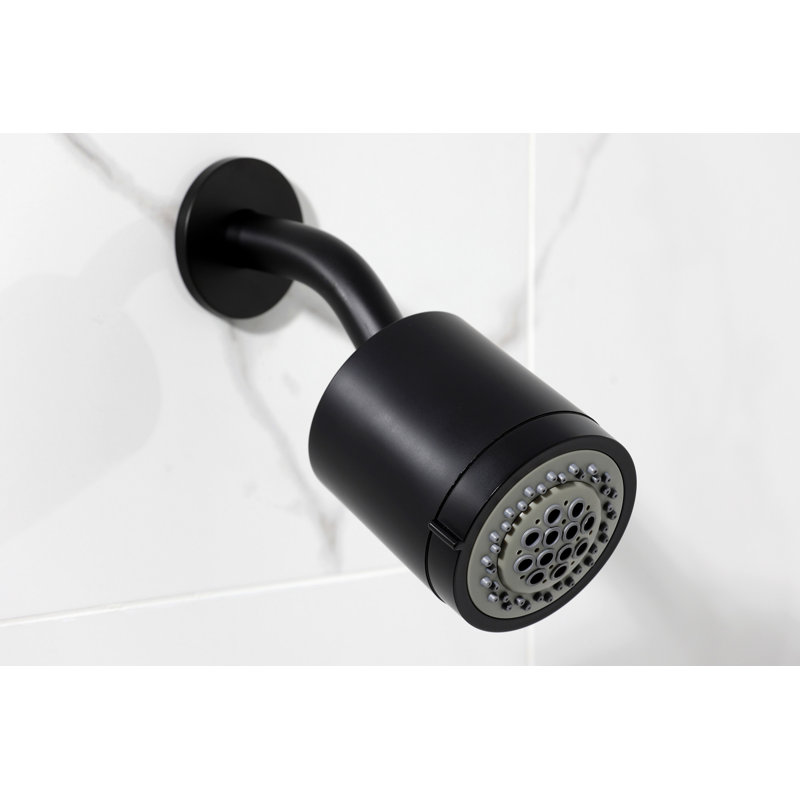Kingston Brass Synchronous Double-Handle Tub and Shower Faucet, Matte Black