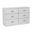 Commode moderne à 6 tiroirs pour la chambre à coucher - Vaste commode de rangement, robuste et sécuritaire-167760437