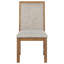 Chaise d'appoint rembourrée, ensemble de 2