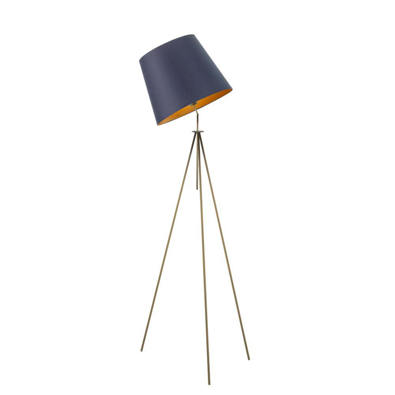 Airlie 155cm Tripod Floor Lamp, Gold, Blue