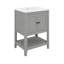 Elegant Modern Bathroom Vanity For Serenity And Style, 24" With Ceramic Sink-114234389