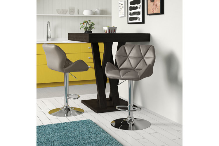 Marceline Swivel Adjustable Height Bar Stool