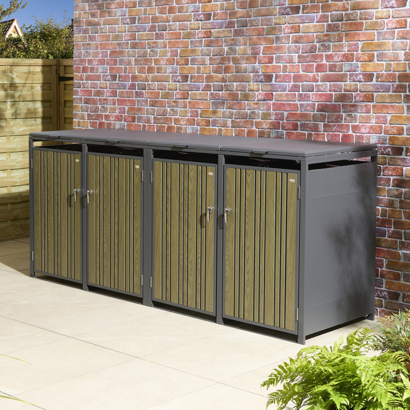 Metal Bin Store, Oak