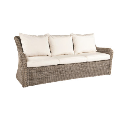Sag Harbor 85"" Wide Outdoor Wicker Patio Sofa with Sunbrella Cushions -  Kingsley Bate, Composite_D57DC6C3-E2A5-40F1-BDAE-671165083F7C_1608821138