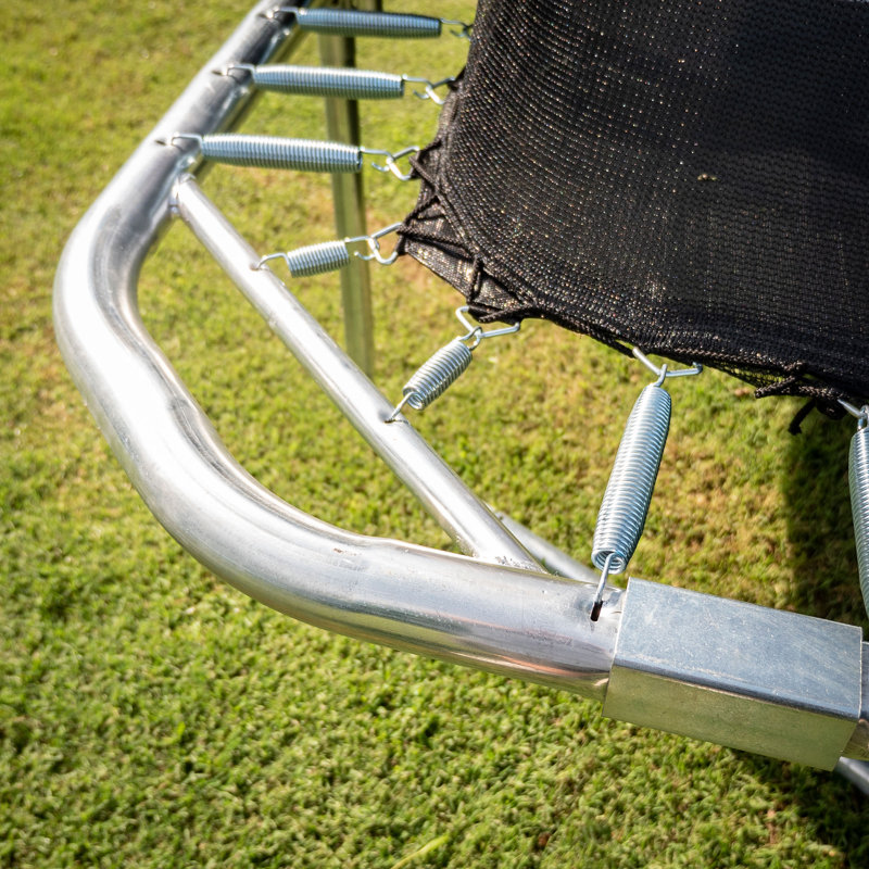 Jumpking 15' x 10' Rectangle Backyard Trampoline with Safety Enclosure
