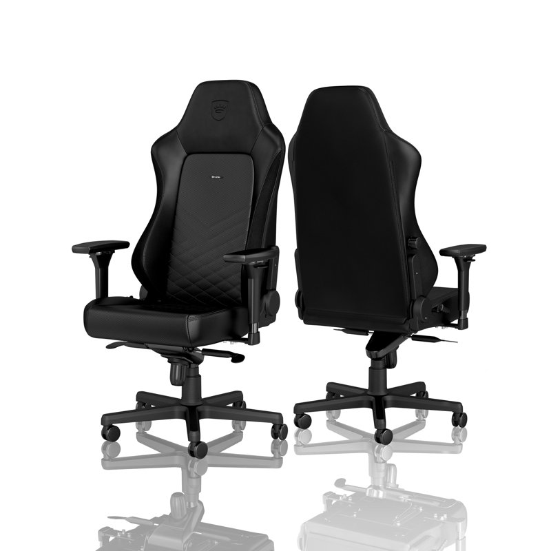 Noblechairs Adjustable Reclining Ergonomic Swiveling PC & Racing Game Chair in Black
