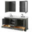 Ensemble de meuble-lavabo double 72 "avec miroir Deborah-23113256-80209527