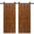 Stained Pine Wood Bi-Fold Double Barn Door with Sliding Hardware Kit-106014062-106014070