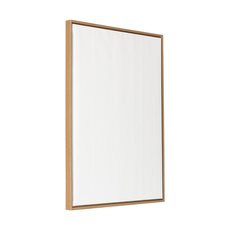 Sylvie Blank Framed Canvas, 38" H x 28" W, Beaded Natural