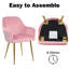 Fauteuil rembourré en velours Aisaiah-14913251