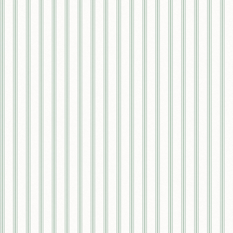 Laura Ashley Farnworth Stripe Sage Green Wallpaper
