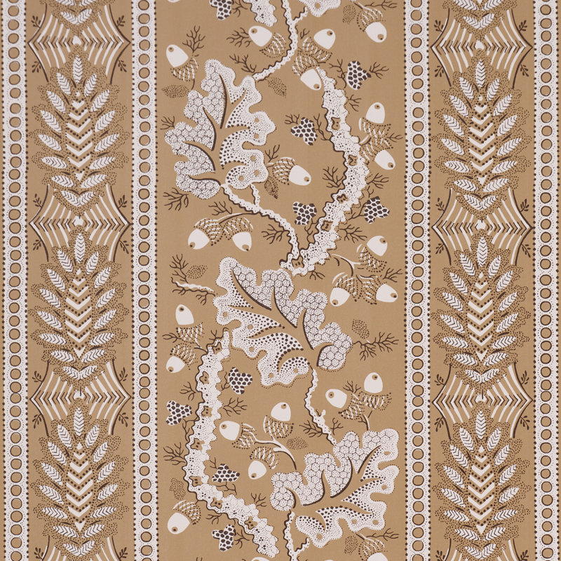 Richmond Striped Wallpaper Roll, Orange